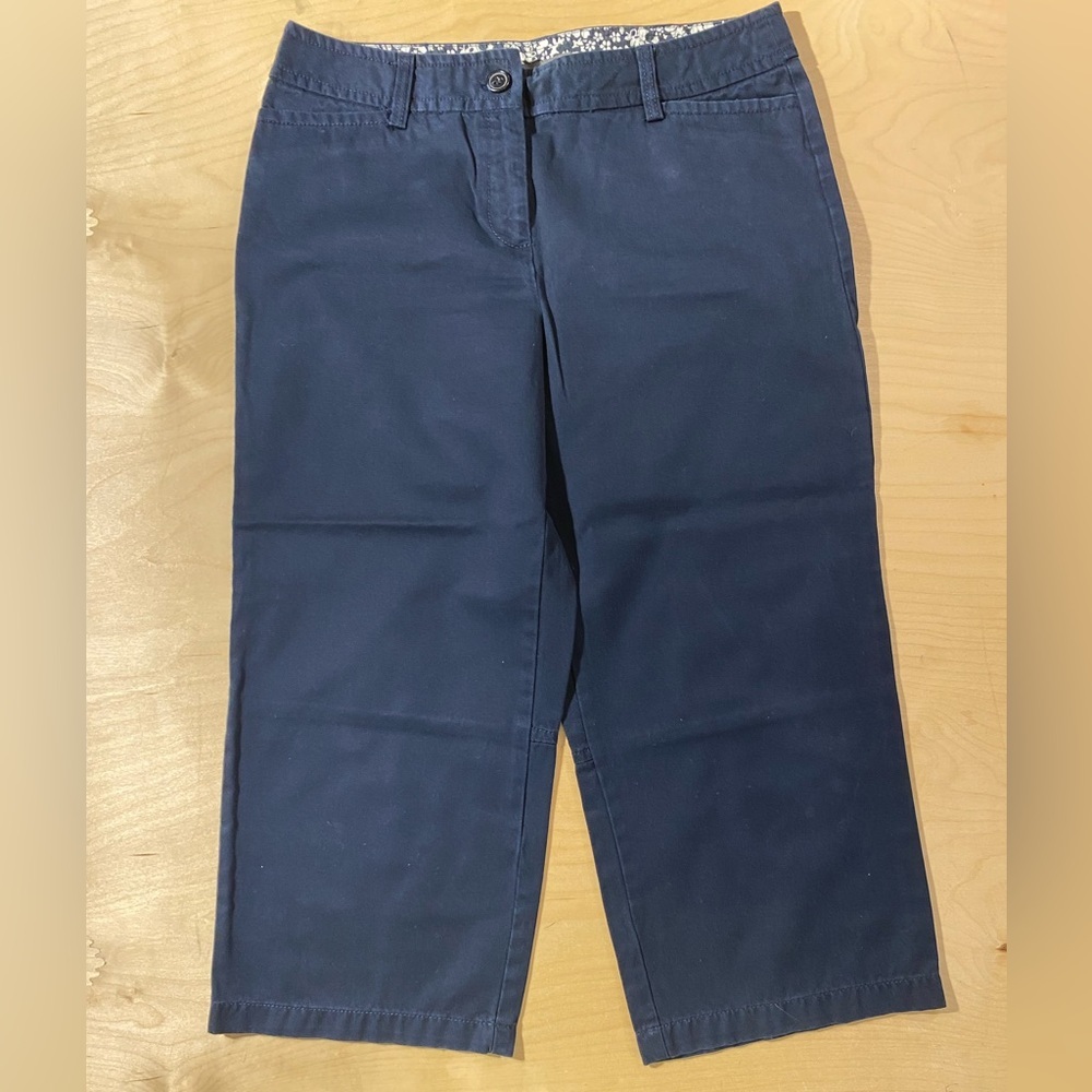 Liz Claiborne Dark Blue Ankle Jeans Audra 12 (QH)